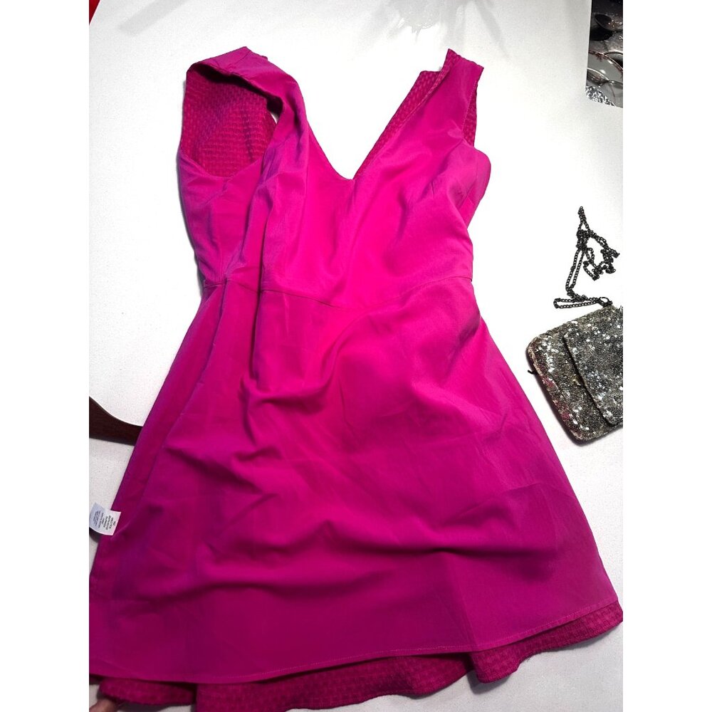 Amanda Uprichard New York Evie Dress NWT $100 Size M Pink - Picture 10 of 10
